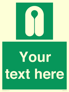 Custom sign safe condition Lifejacket